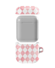 Queen of Diamonds | Pink Watercolor AirPods Case
